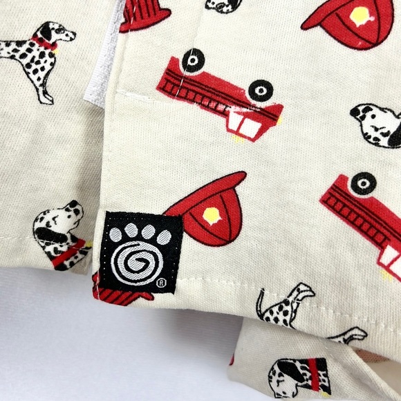 PETRAGEOUS | 🚒🐶 Fire Truck Dalmatians Print Dog Clothing Doggie One-Piece NWOT - Picture 4 of 9